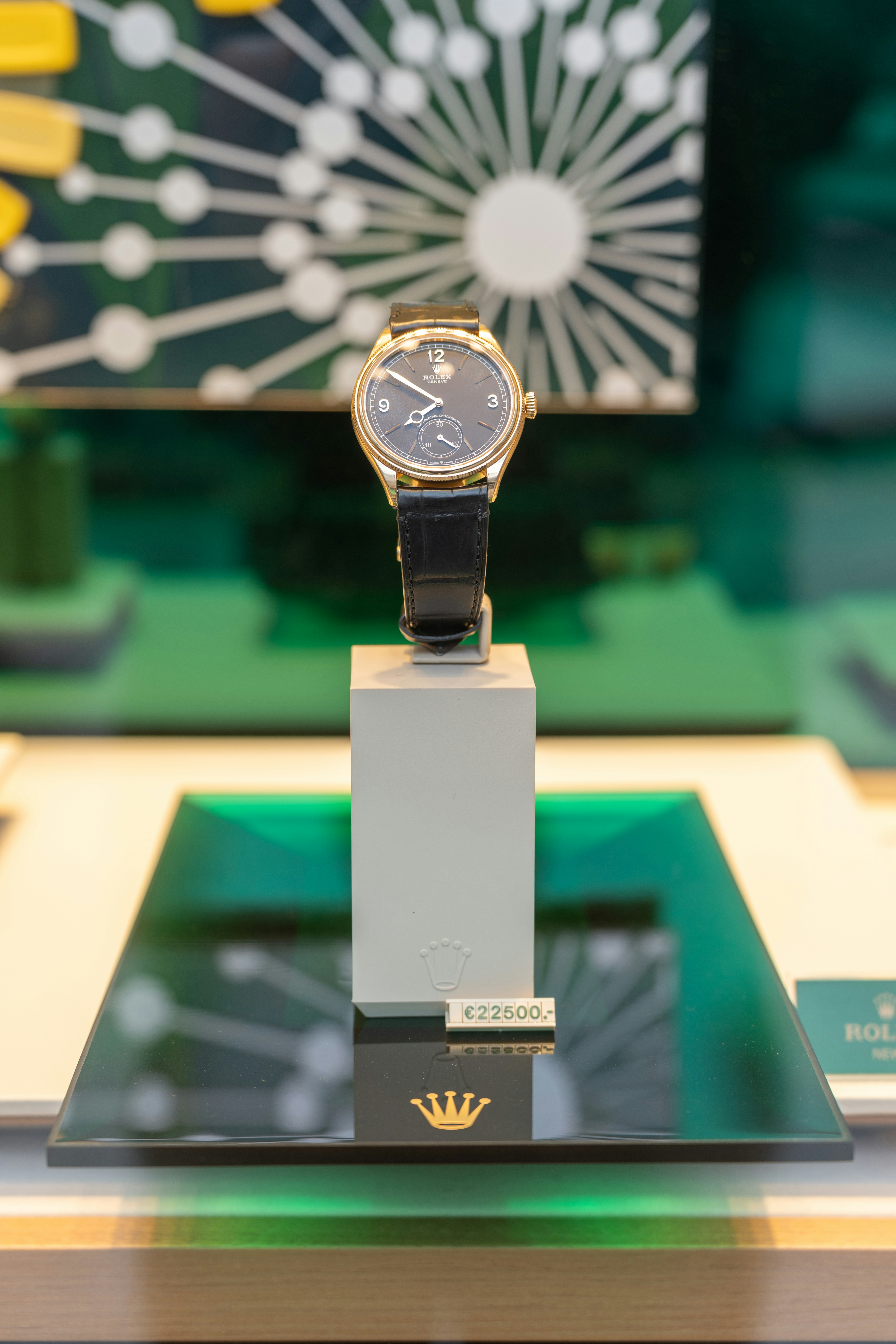 Professional watchmaker repairing a watch